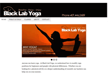 Tablet Screenshot of blacklabyoga.com